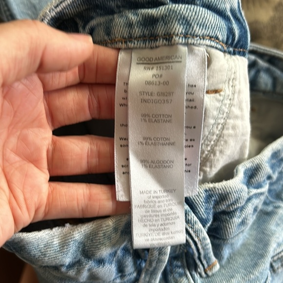 Good American Good Icon High Rise Denim Straight Jeans GI828T Women's size 8/29 - Picture 10 of 11